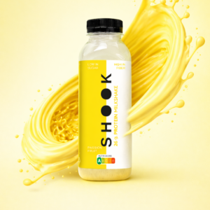 Pasiflorų vaisių skonio baltyminis kokteilis