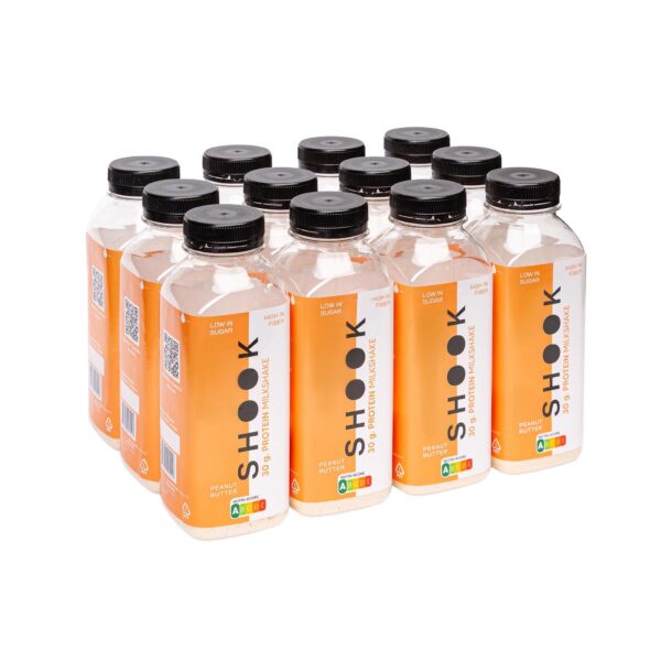 Žemės riešutų skonio baltyminis kokteilis (12 vnt)