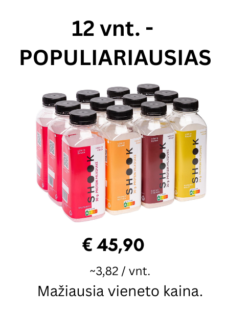 Baltymų kokteiliai x12