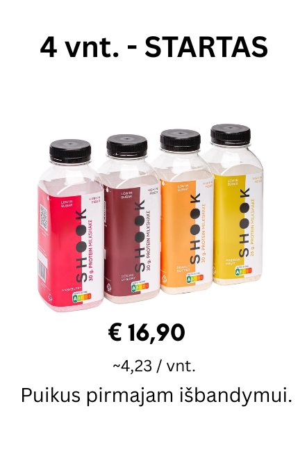 Baltymų kokteiliai x4