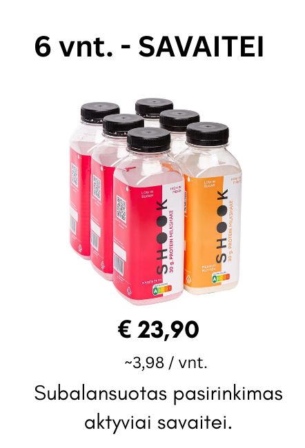 Baltymų kokteiliai x6